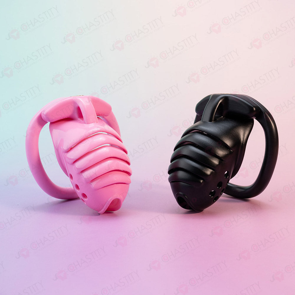 Dark Knight Layered Armor Chastity Cage Overnight