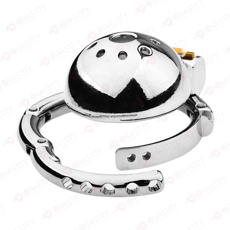 Helmet Chastity Cage With Adjustable Penis Ring