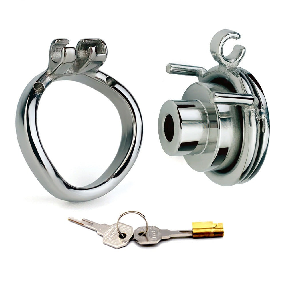 Stainless Steel Inverted Chastity Cage with Urine Hole