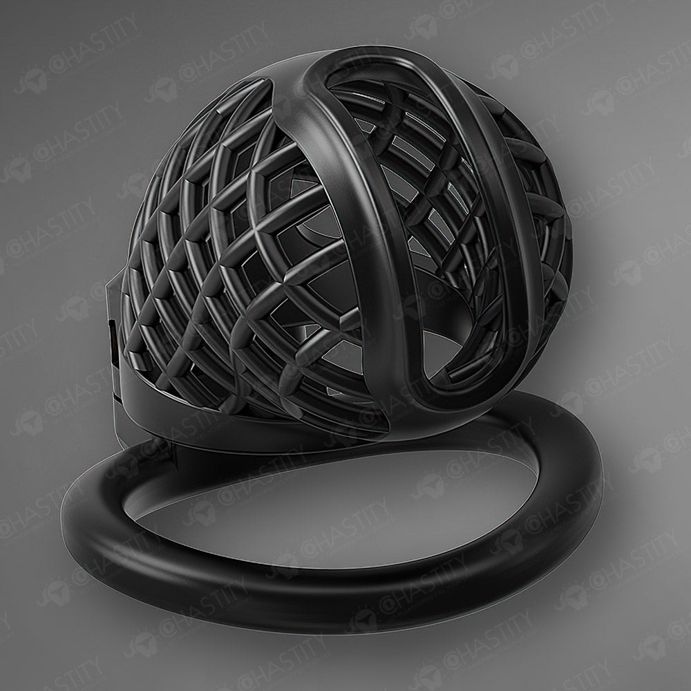 Plastic Spiderweb Cage For Chastity Twinks