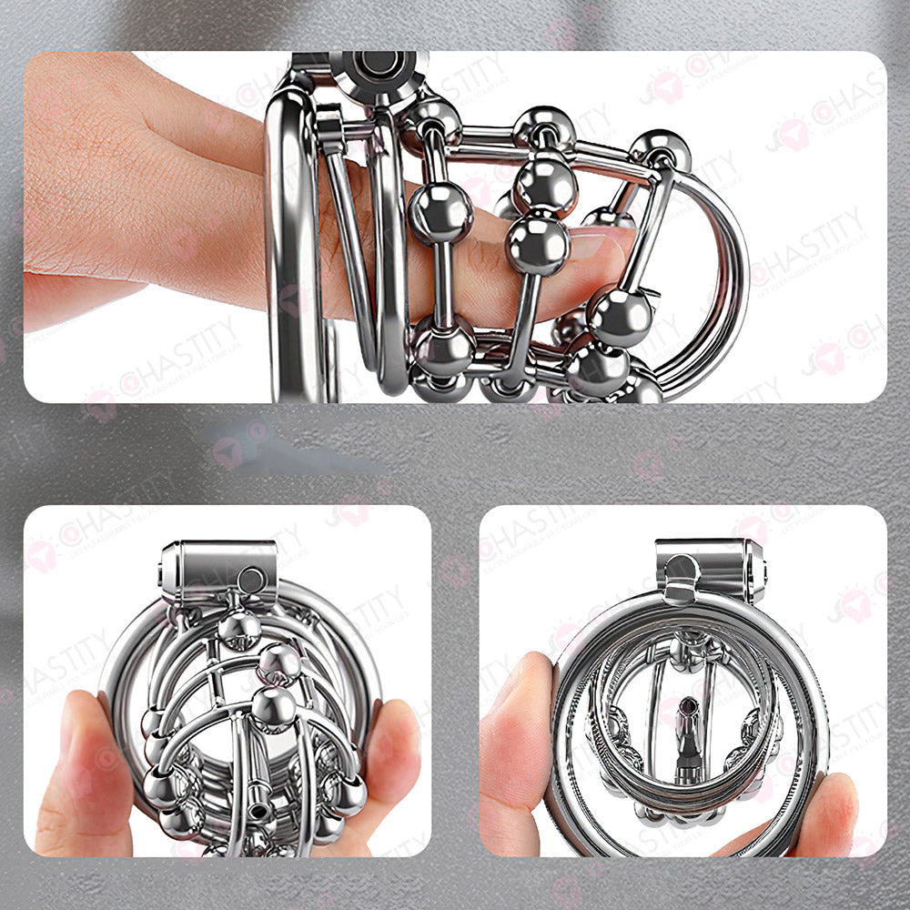 Sevanda Anti Pullout Chastity Cage (3 Rings)