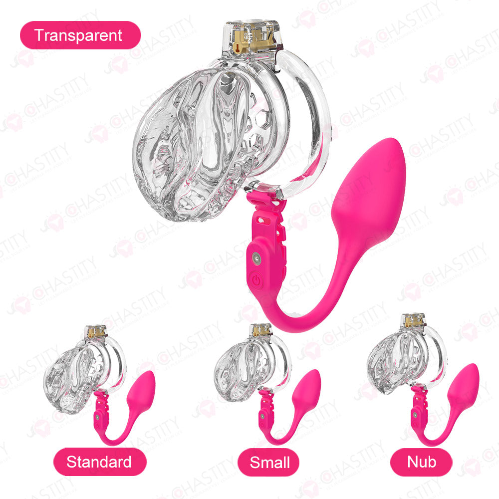 Soft Male Chastity With Remote Controlled Butt Plug