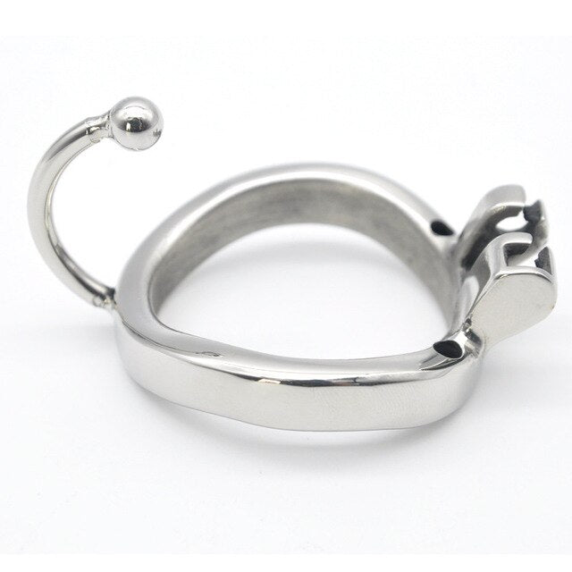 Male Chastity Cock Cage with Hook Ring