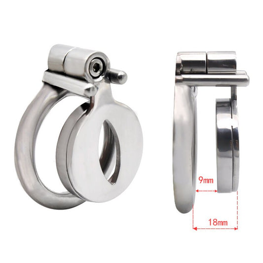 Flat Chastity Cage with Urinary Hole