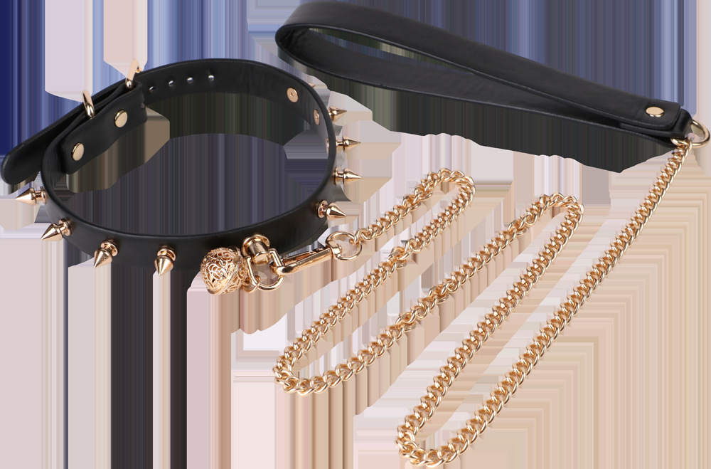 Men's Leather Bondage Corset Sexy Metal Harness for Adult Fetish Play