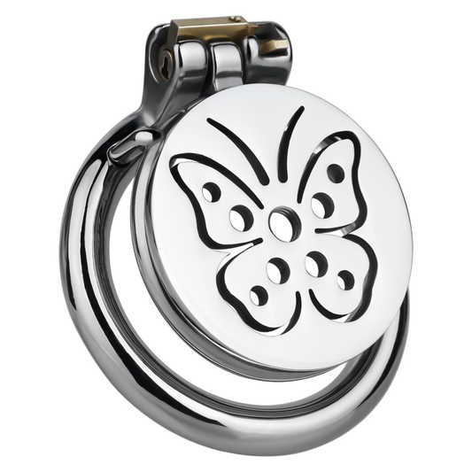 Sissy Butterfly Flat Chastity Cage