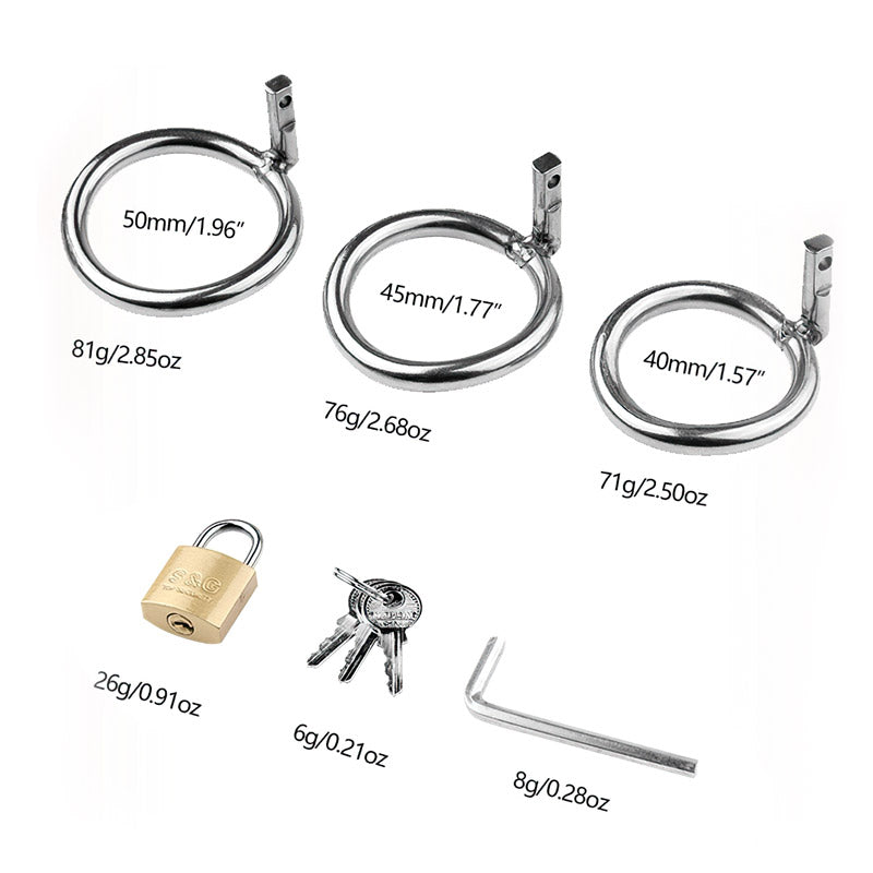 Painful Chastity Cage (3 Rings)