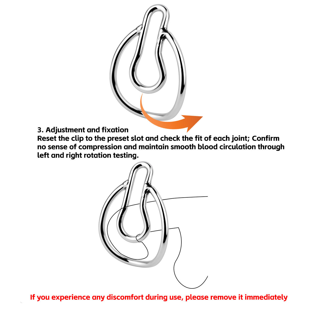 New Updated Metal Fufu Clip for Chastity