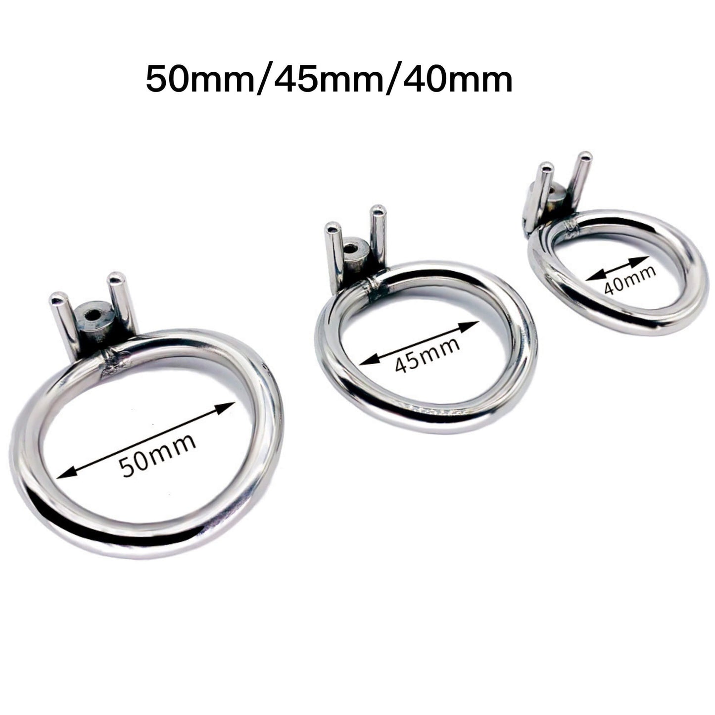 Male Stainless Steel Chastity Cage With Urethral Tube