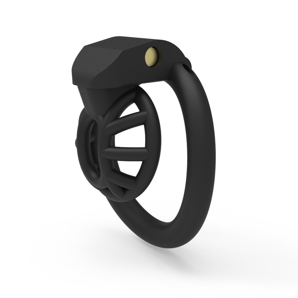 Negative Sissy Chastity Cage With 4 Base Ring