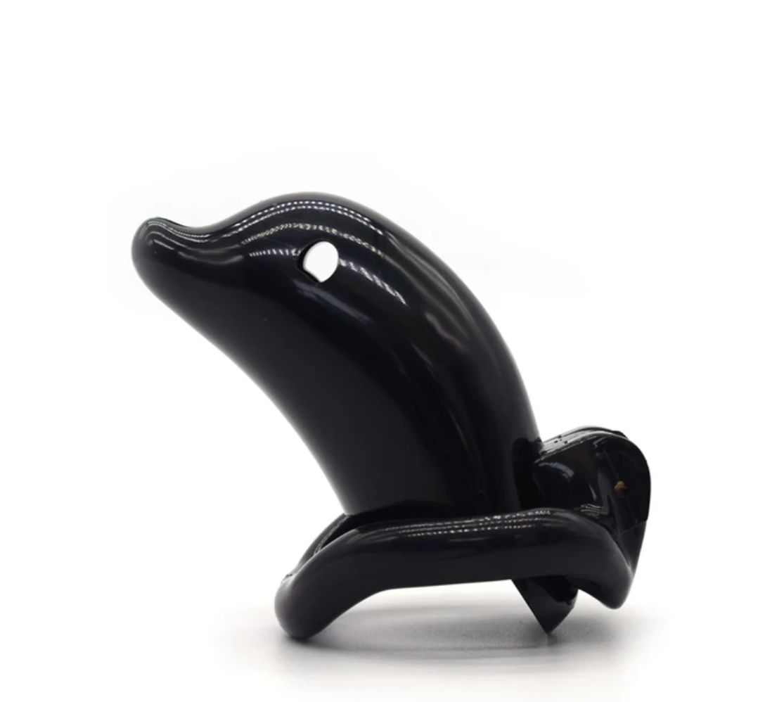 Dolphin Shape Plastic Chastity Cage Set