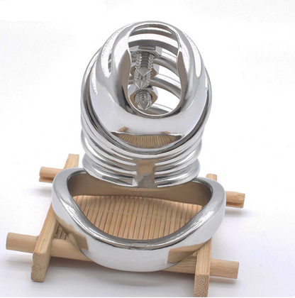 Spiked Chastity Cage For Men with Straps