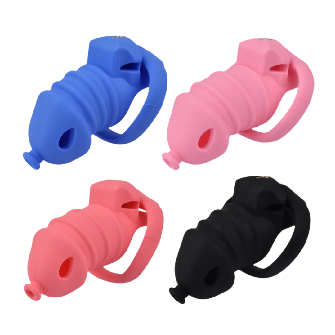 Flexible Silicone Chastity Cage – Complete Kit