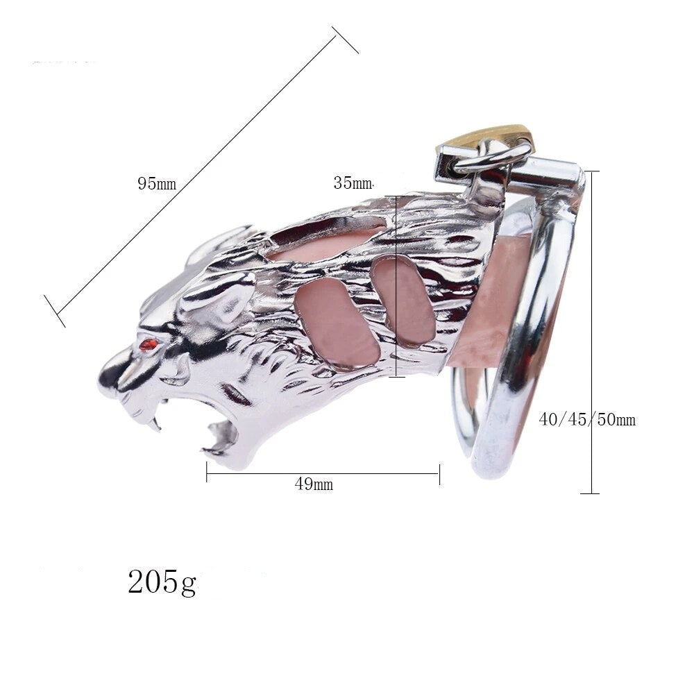New Tiger Chastity Cage Stainless Steel