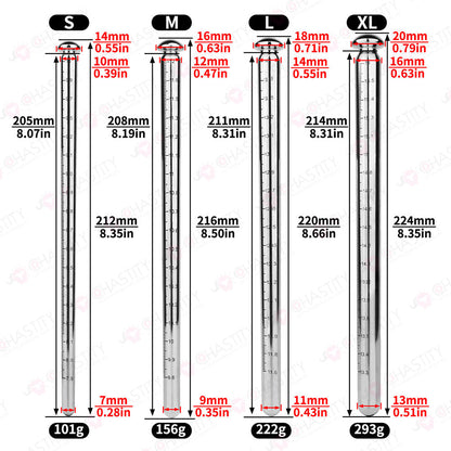 304 Stainless Steel Graduated Long Urethral Sound