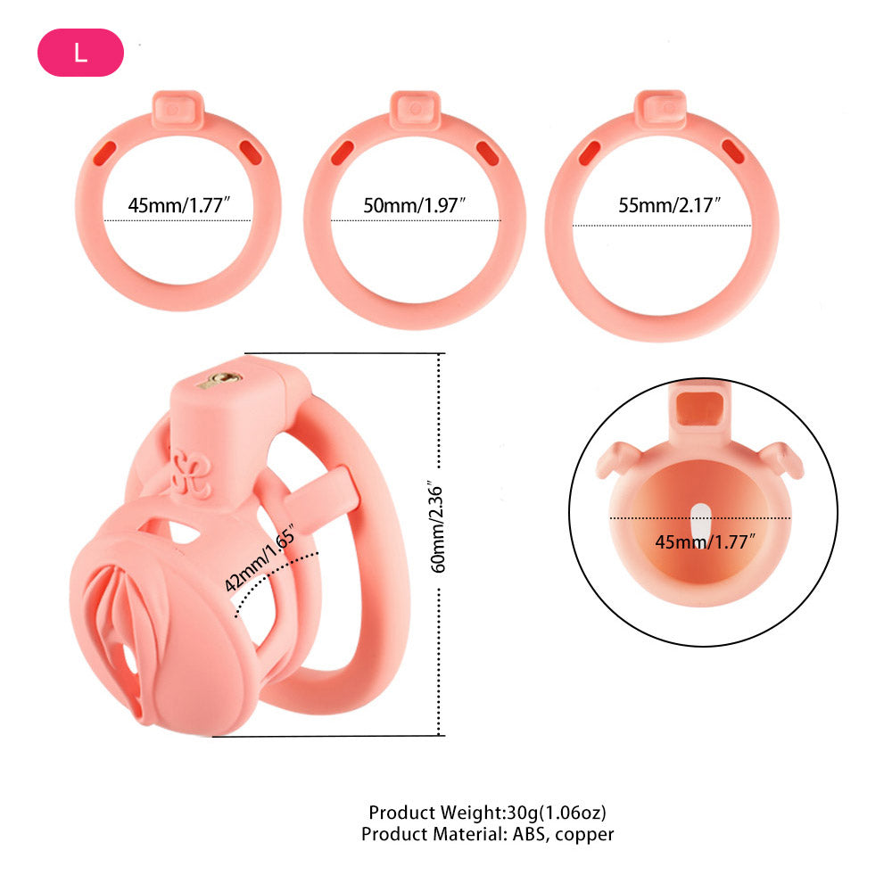 Sevanda 3D Printed Pink Pride Chastity Cage