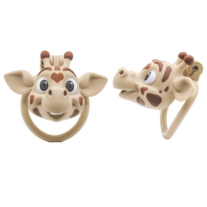 Giraffe Head 3D Chastity Cage