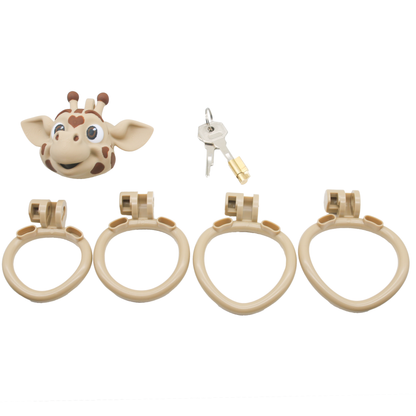 Giraffe Head 3D Chastity Cage