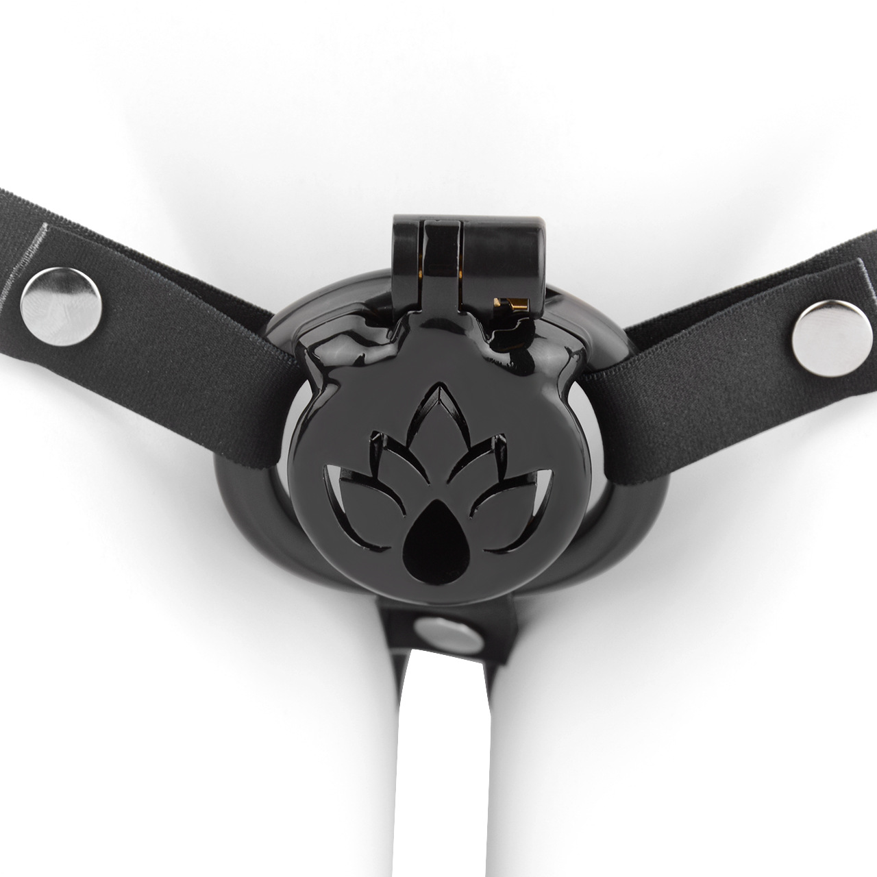 Inverted Micro Chastity Cage with Maple Leaf – Black, White, or Pink