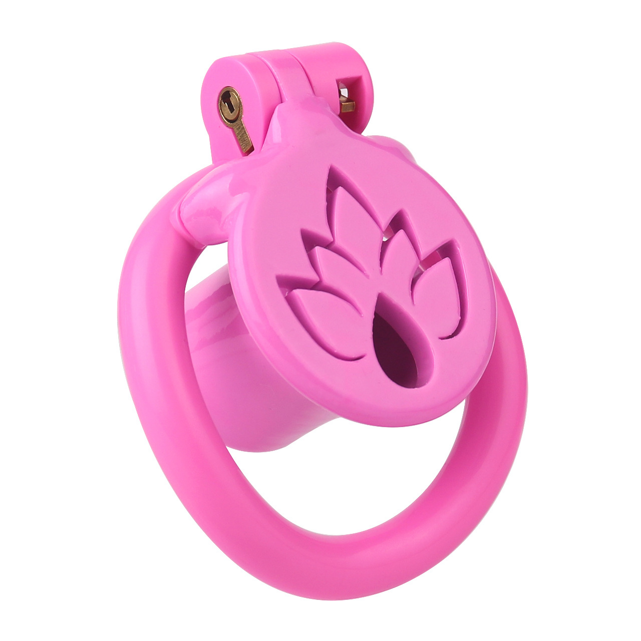 Inverted Micro Chastity Cage with Maple Leaf – Black, White, or Pink