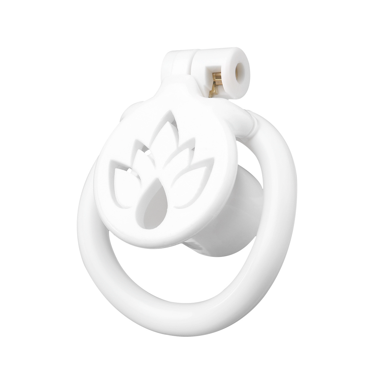 Inverted Micro Chastity Cage with Maple Leaf – Black, White, or Pink