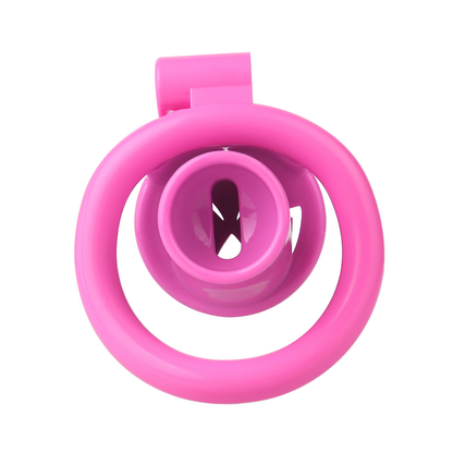 Inverted Micro Chastity Cage with Maple Leaf – Black, White, or Pink