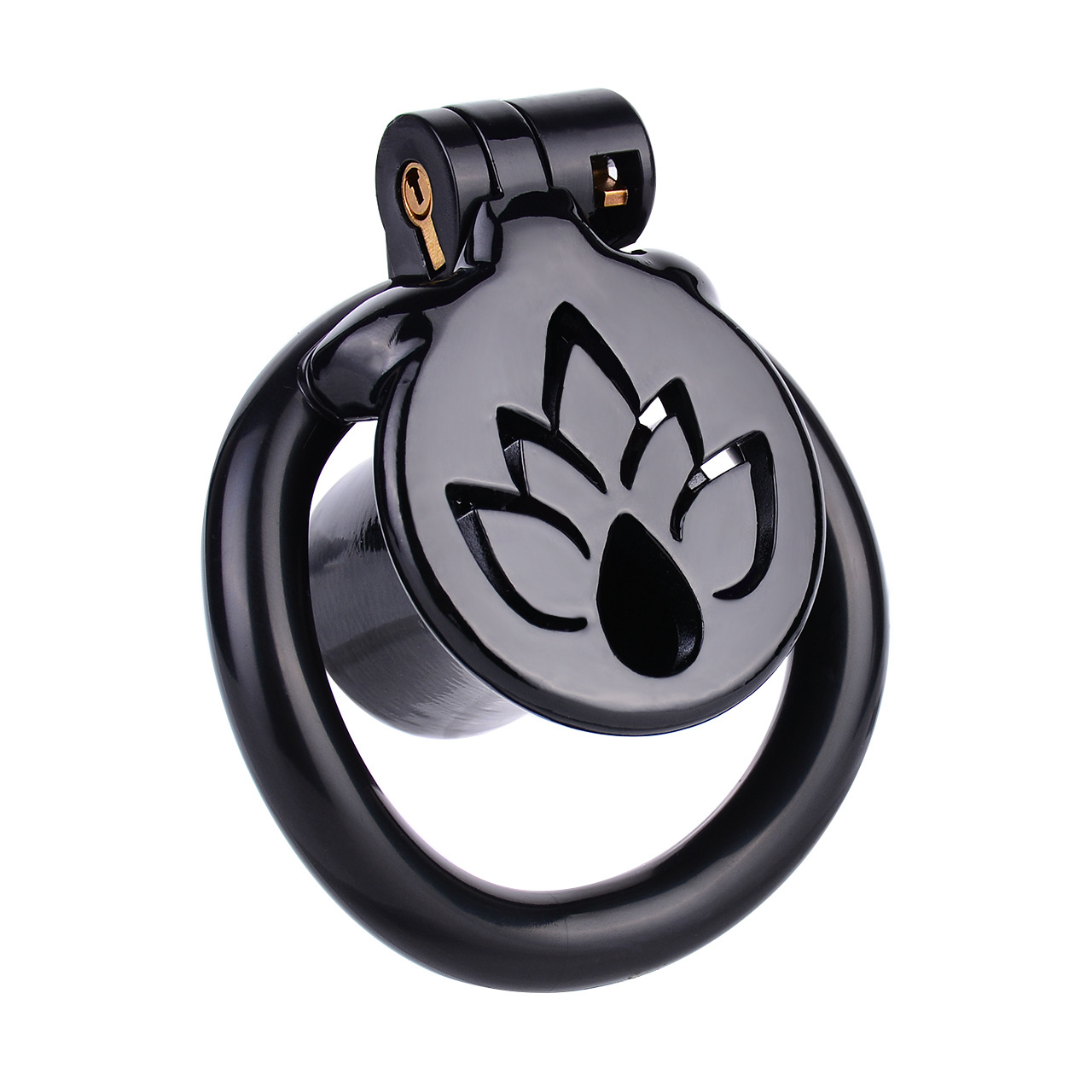Inverted Micro Chastity Cage with Maple Leaf – Black, White, or Pink