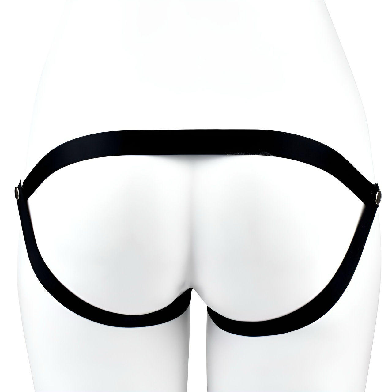 Resin Inverted Chastity Cage with Easy Pee Design - Black/White/Pink