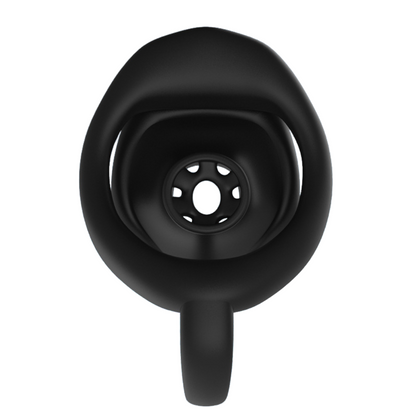 Resin Inverted Locking Cock Cage – Black/Pink