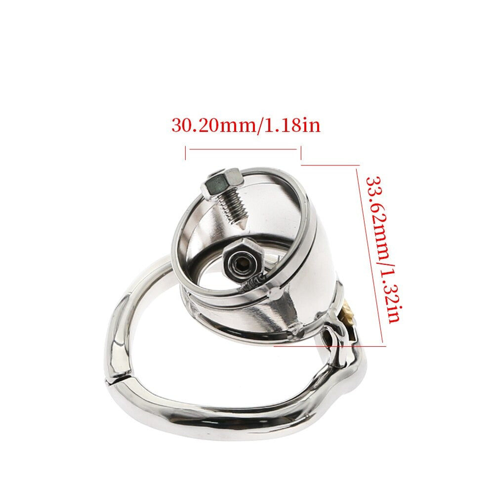 Super Short Spiked Chastity Cage