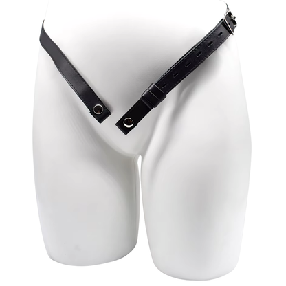 Men’s Adjustable PU Leather Belt for Chastity Devices