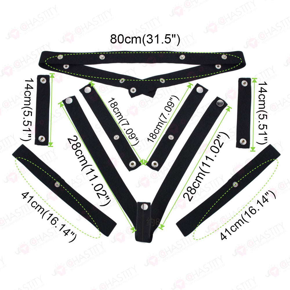 All-Around Anti-Sagging Chastity Cage Elastic Band