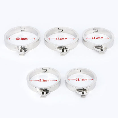 Metal Cock Cage with Spiked Penis Ring