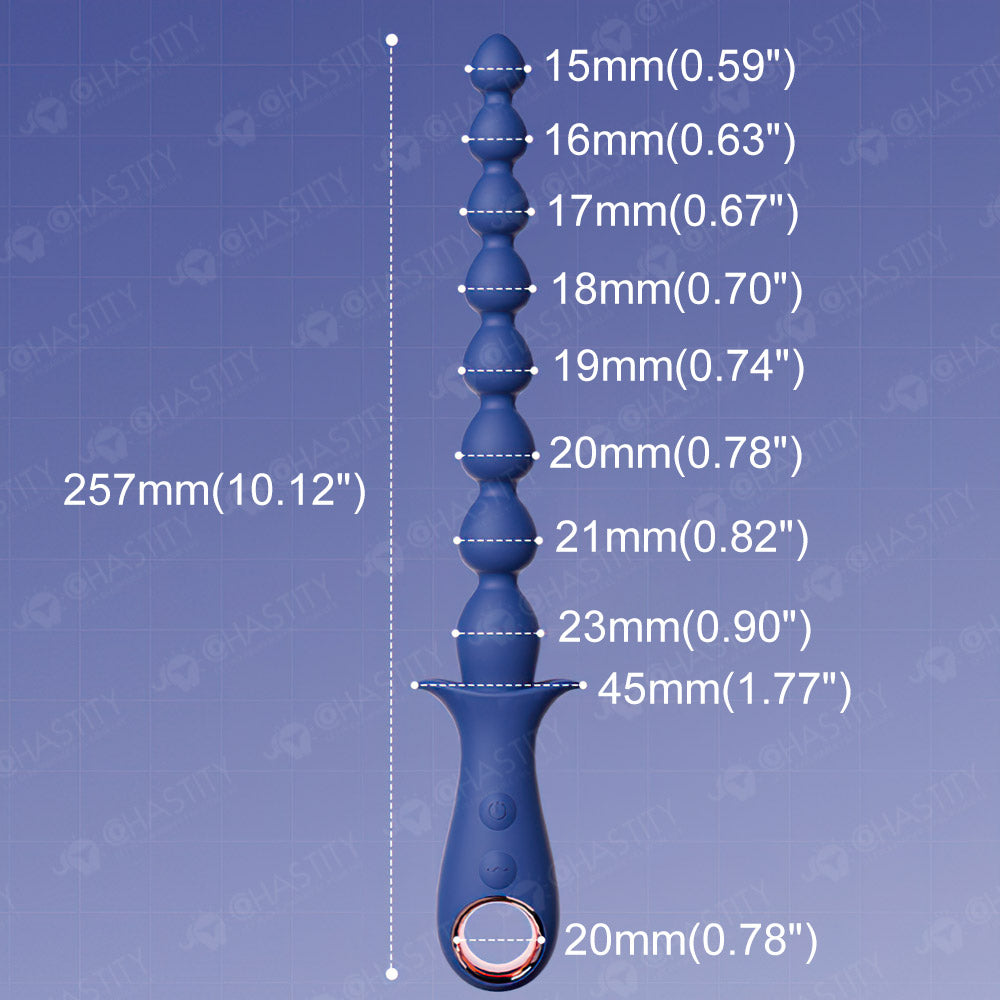 Beaded Vibrating Anal Plug