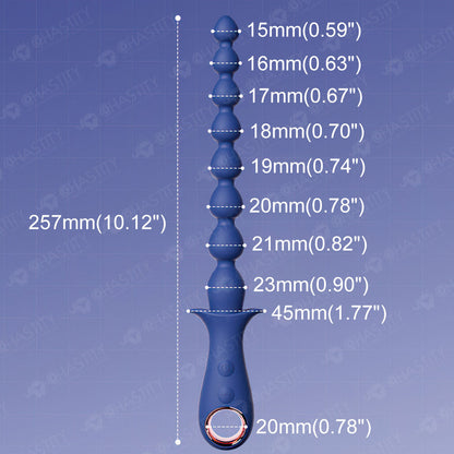 Beaded Vibrating Anal Plug