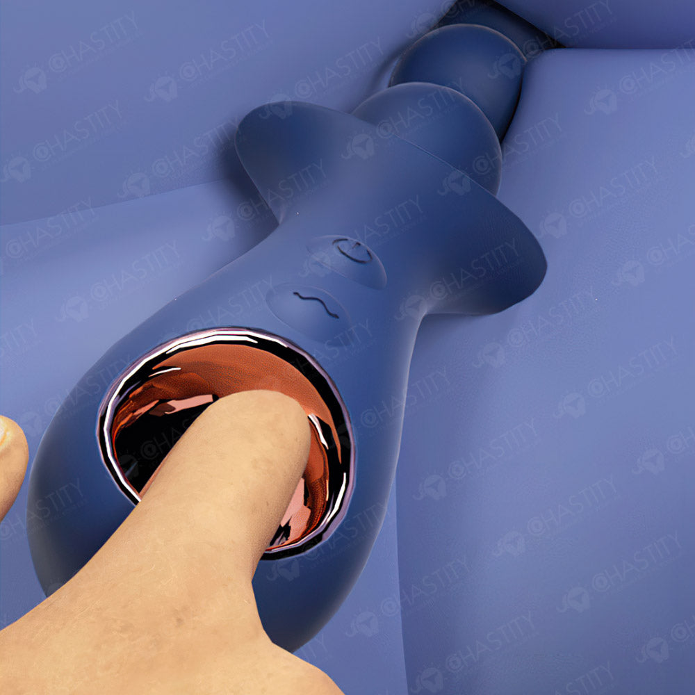 Beaded Vibrating Anal Plug