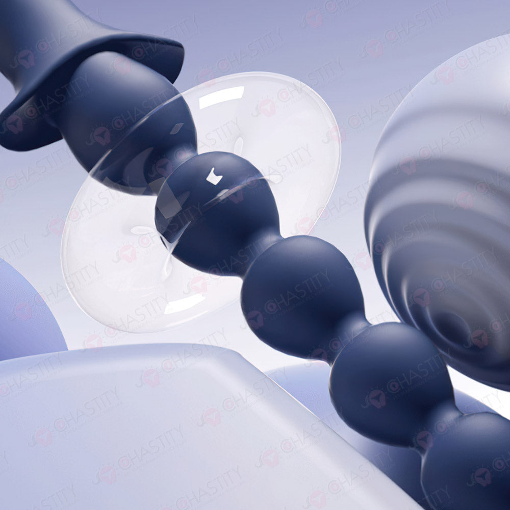 Beaded Vibrating Anal Plug