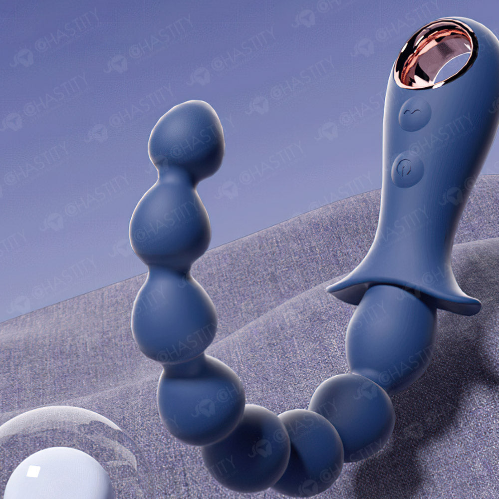 Beaded Vibrating Anal Plug