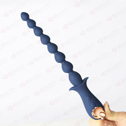 Beaded Vibrating Anal Plug