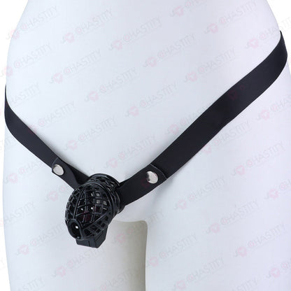 Bird Nest Headlock Chastity Cage