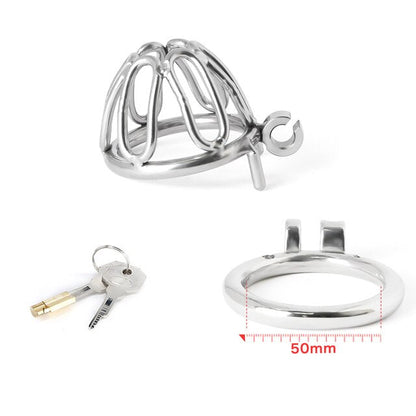316 Stainless Steel Small Chastity Cage For Men