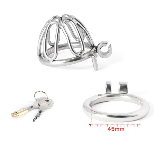 316 Stainless Steel Small Chastity Cage For Men