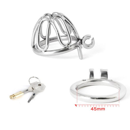 316 Stainless Steel Small Chastity Cage For Men