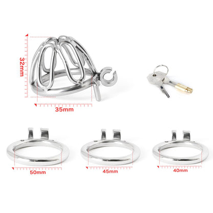 316 Stainless Steel Small Chastity Cage For Men