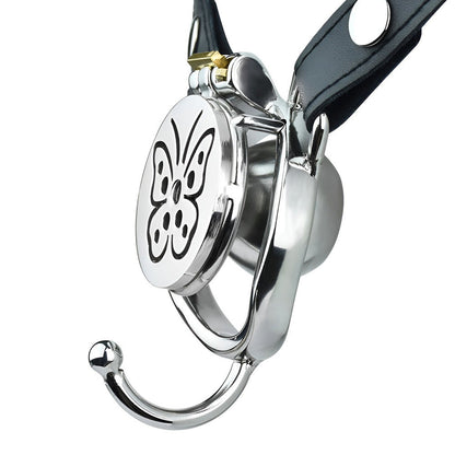 Butterfly Inverted Chastity Cage with Belt & Catheter