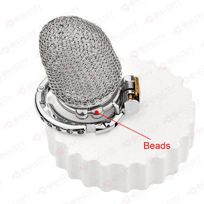 Chain Chastity Device With Adjustable Hinged Ring