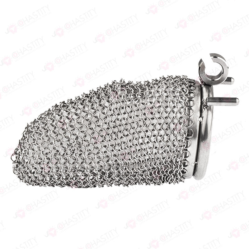 Chain Chastity Device With Adjustable Hinged Ring