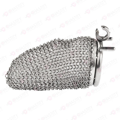 Chain Chastity Device With Adjustable Hinged Ring