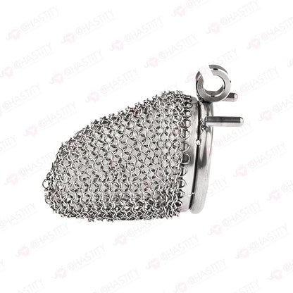 Chain Chastity Device With Adjustable Hinged Ring