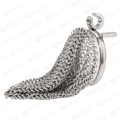 Chain Chastity Device With Adjustable Hinged Ring